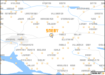map of Sneby
