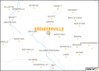 map of Snedekerville