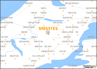 map of Snedsted