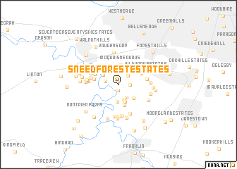 map of Sneed Forest Estates