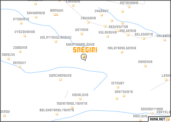 map of Snegiri