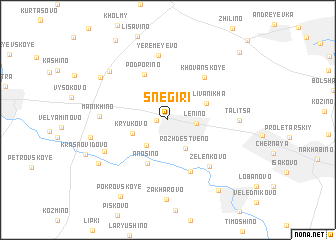 map of Snegiri