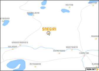map of Snegiri