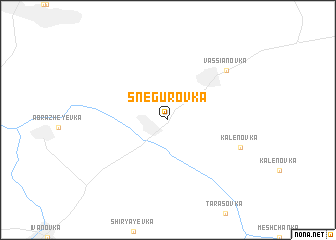 map of Snegurovka
