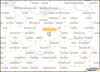 map of Sněhov