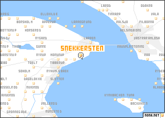 map of Snekkersten