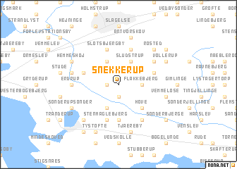 map of Snekkerup