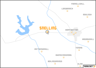 map of Snelling