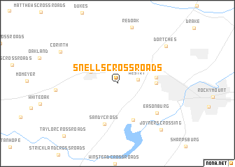 map of Snells Crossroads