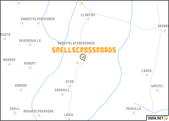 map of Snells Crossroads