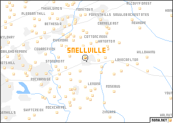 map of Snellville