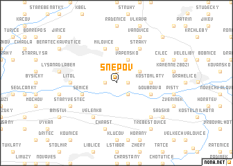 map of Šnepov