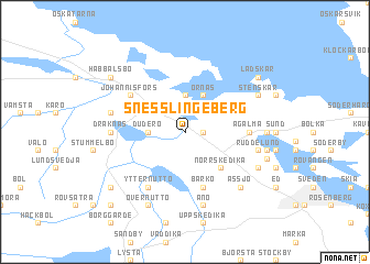 map of Snesslingeberg