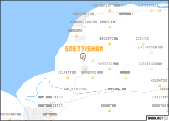 map of Snettisham