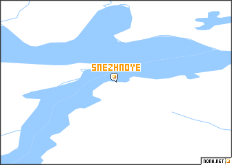 map of Snezhnoye