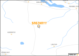 map of Snezhnyy