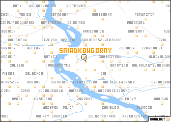 map of Śniadków Górny