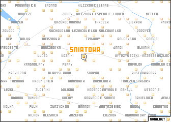 map of Śniatowa