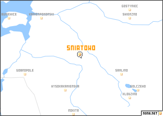 map of Śniatowo