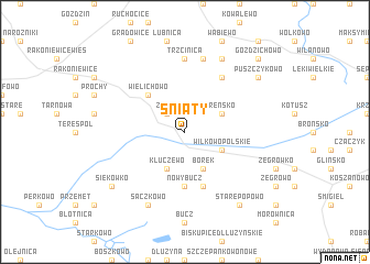 map of Śniaty