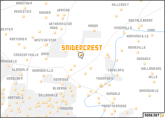 map of Snidercrest