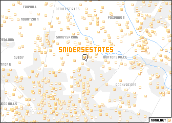 map of Sniders Estates