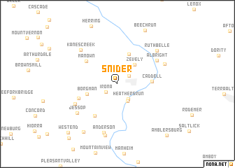 map of Snider