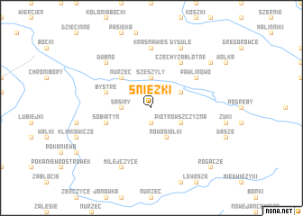 map of Śnieżki