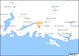 map of Snig