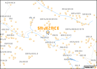 map of Sniježnice