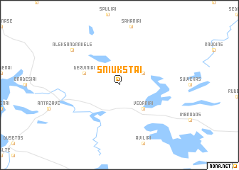 map of Šniūkštai