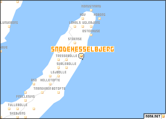 map of Snøde Hesselbjerg