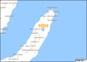 map of Snøde