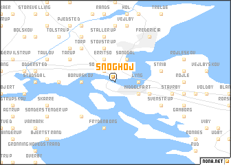 map of Snoghøj