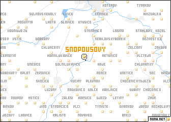 map of Snopoušovy