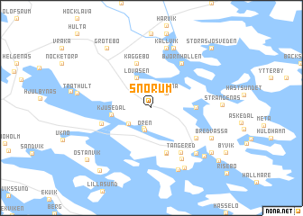 map of Snörum