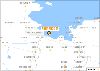 map of Snöskär