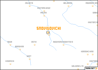 map of Snovidovichi