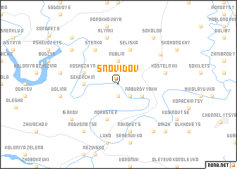 map of Snovidov