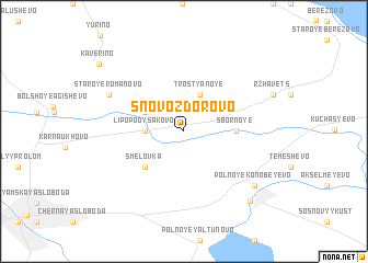 map of Snovo-Zdorovo