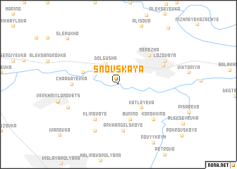 map of Snovskaya