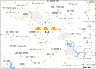 map of Snowdenville