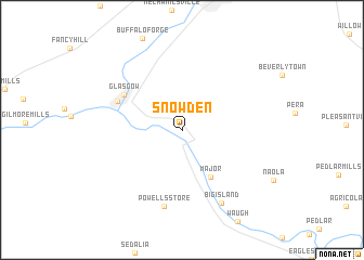 map of Snowden