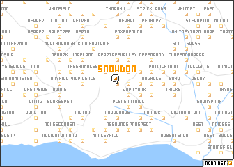 map of Snowdon