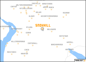 map of Snow Hill