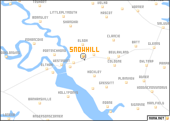 map of Snow Hill