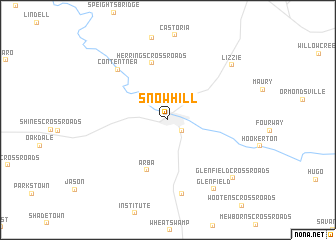 map of Snow Hill