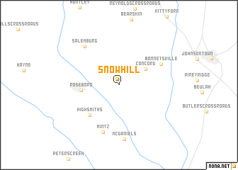 map of Snow Hill