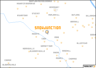 map of Snow Junction