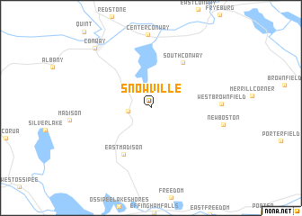 map of Snowville